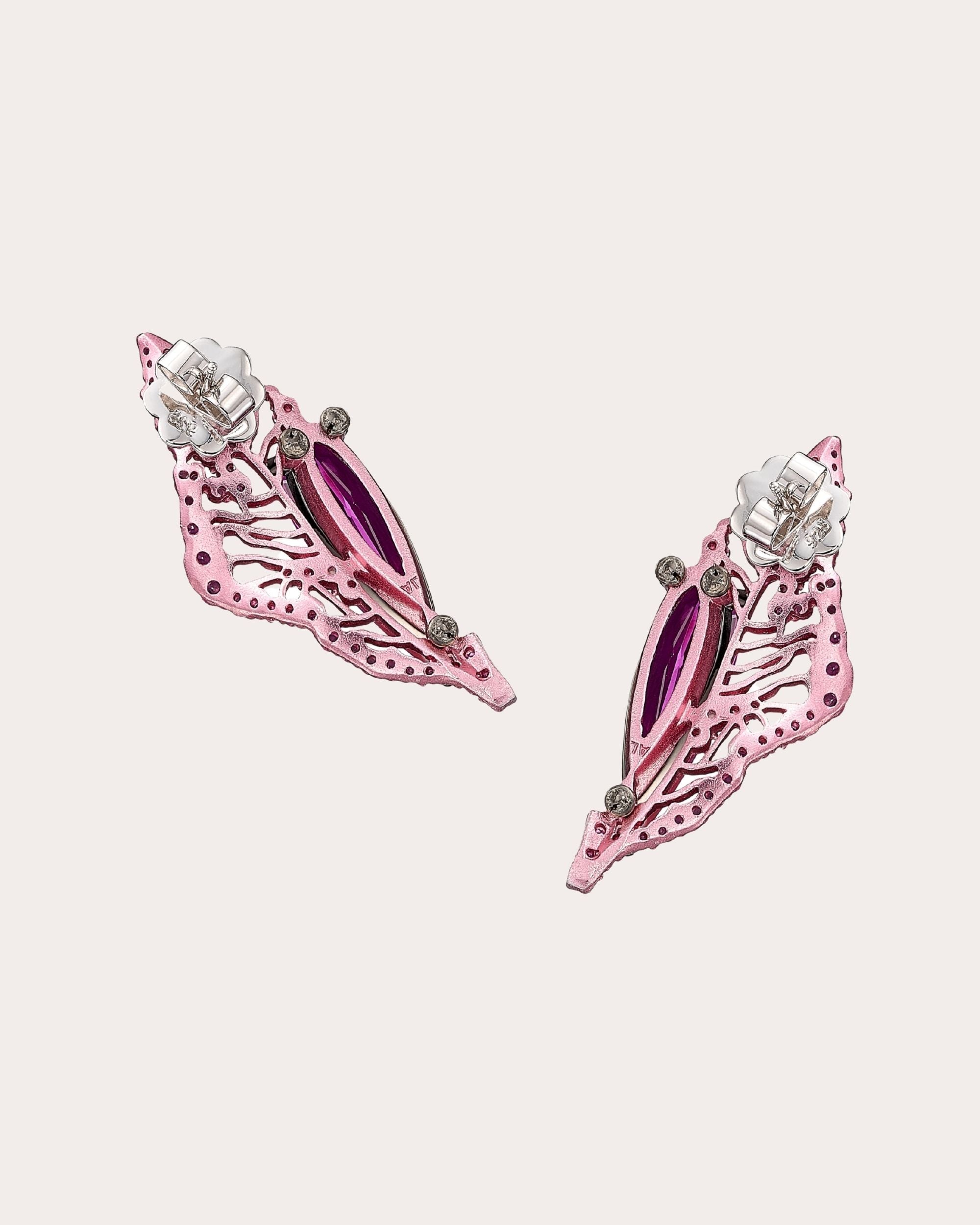 Pink Sapphire Halia Stud Earrings