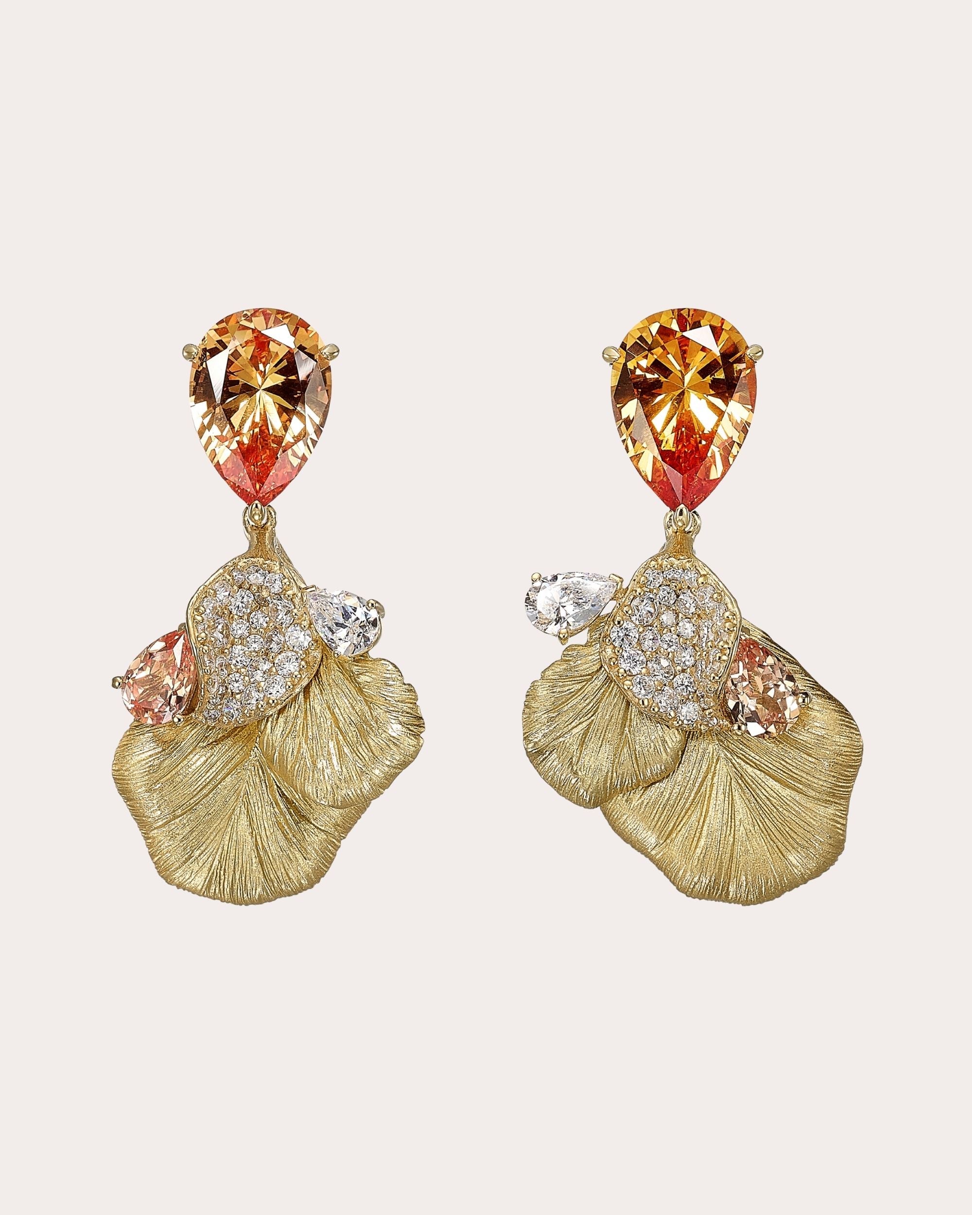 Oceanis 18K Gold Vermeil and Aluminum Lab-Grown Multi-Stone Earrings