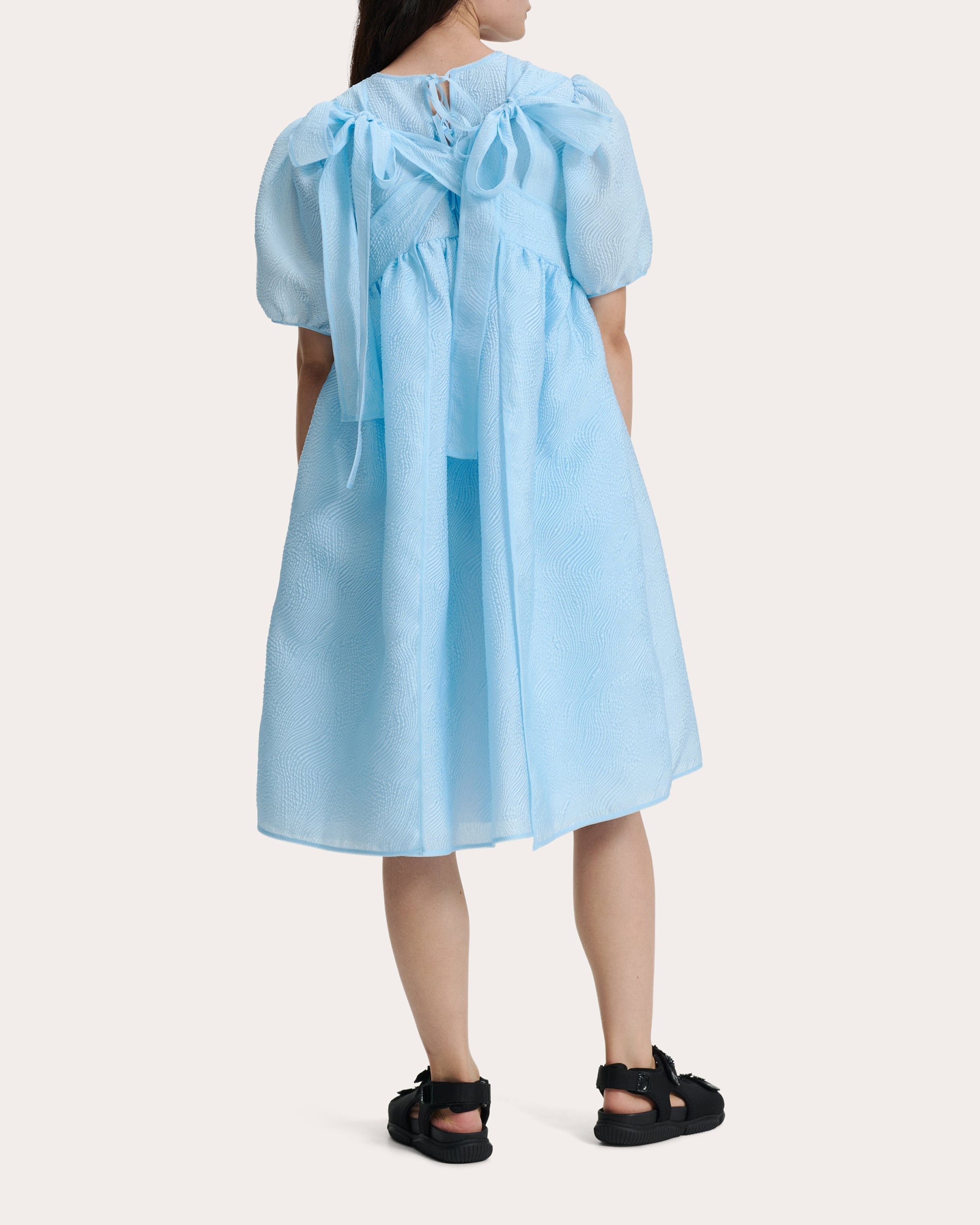 Bernadette Gathered Matelassé Dress