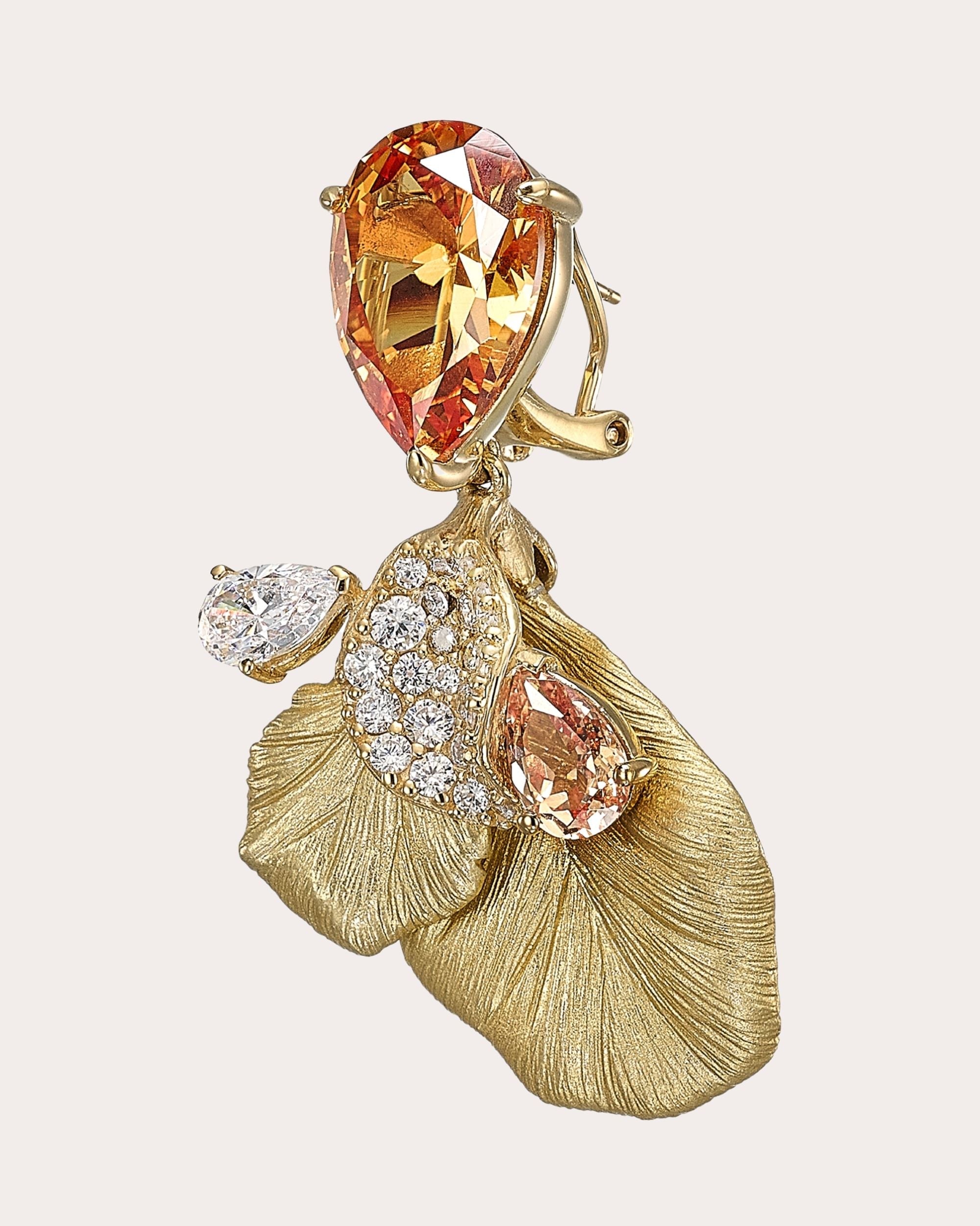 Oceanis 18K Gold Vermeil and Aluminum Lab-Grown Multi-Stone Earrings