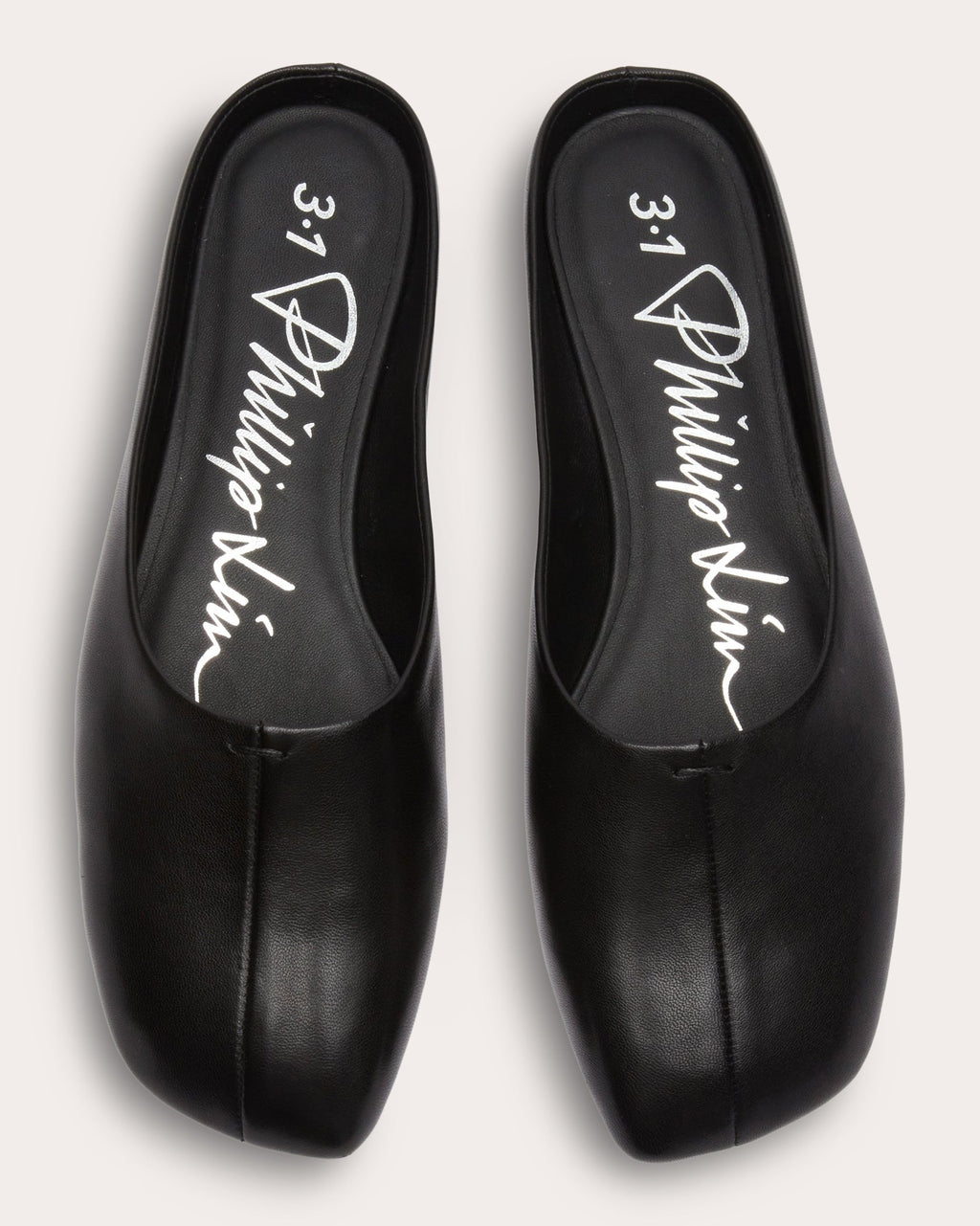 ID Leather Flat Mule