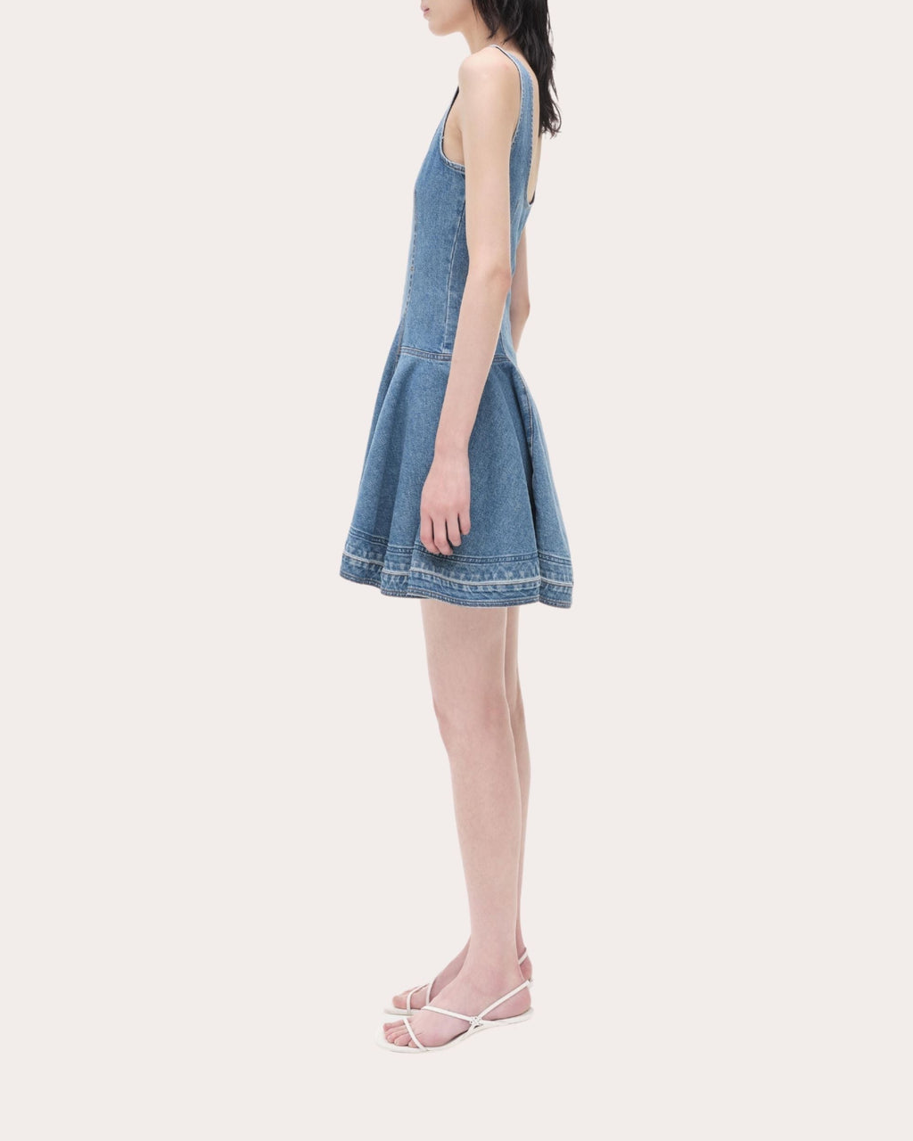 Eleodra Denim Fit & Flare Mini Dress