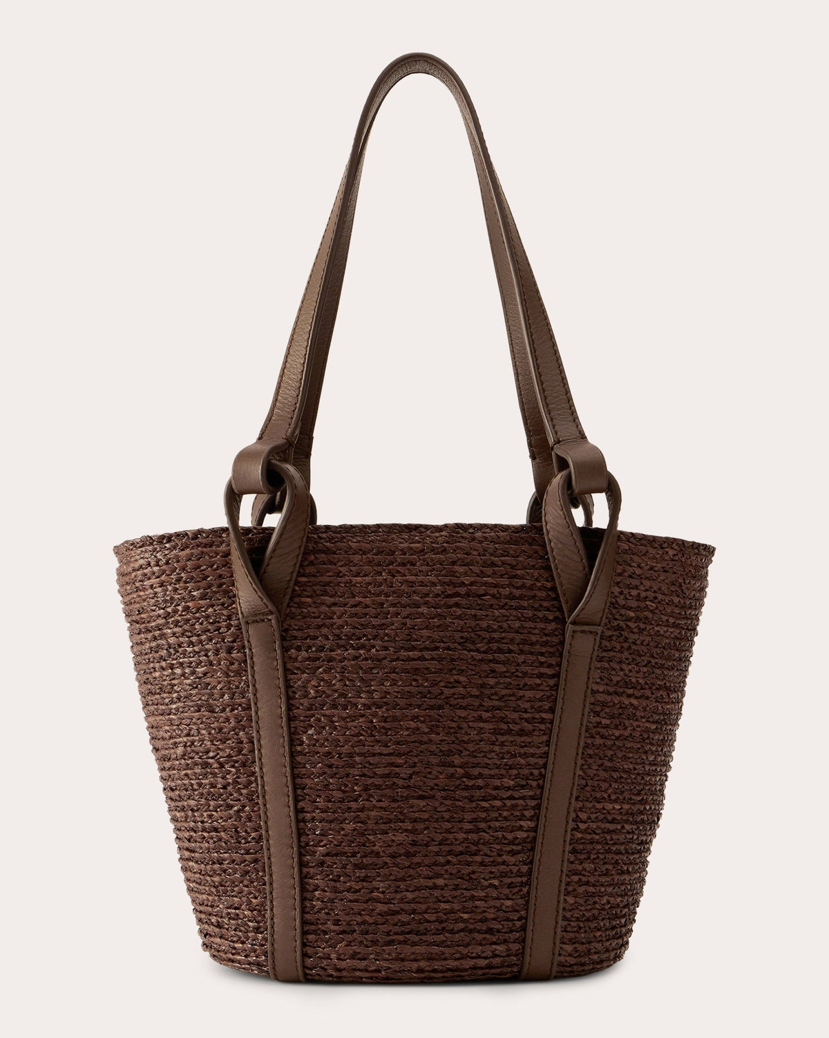Bisou Braided Raffia and Liberty Print Mini Basket