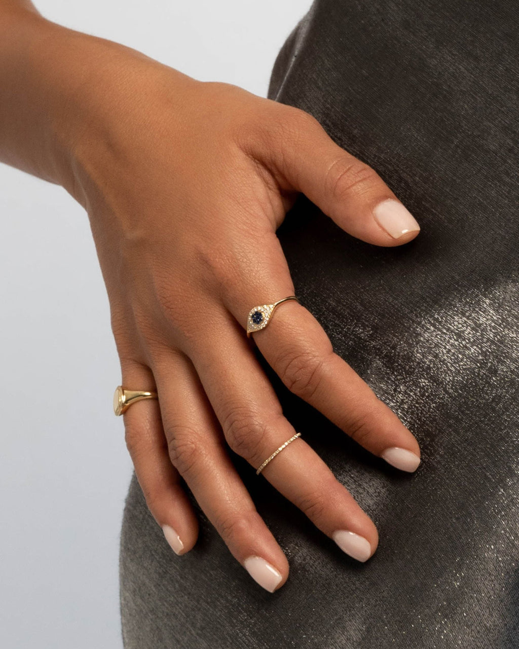 Diamond & 14k Gold Eternity Ring