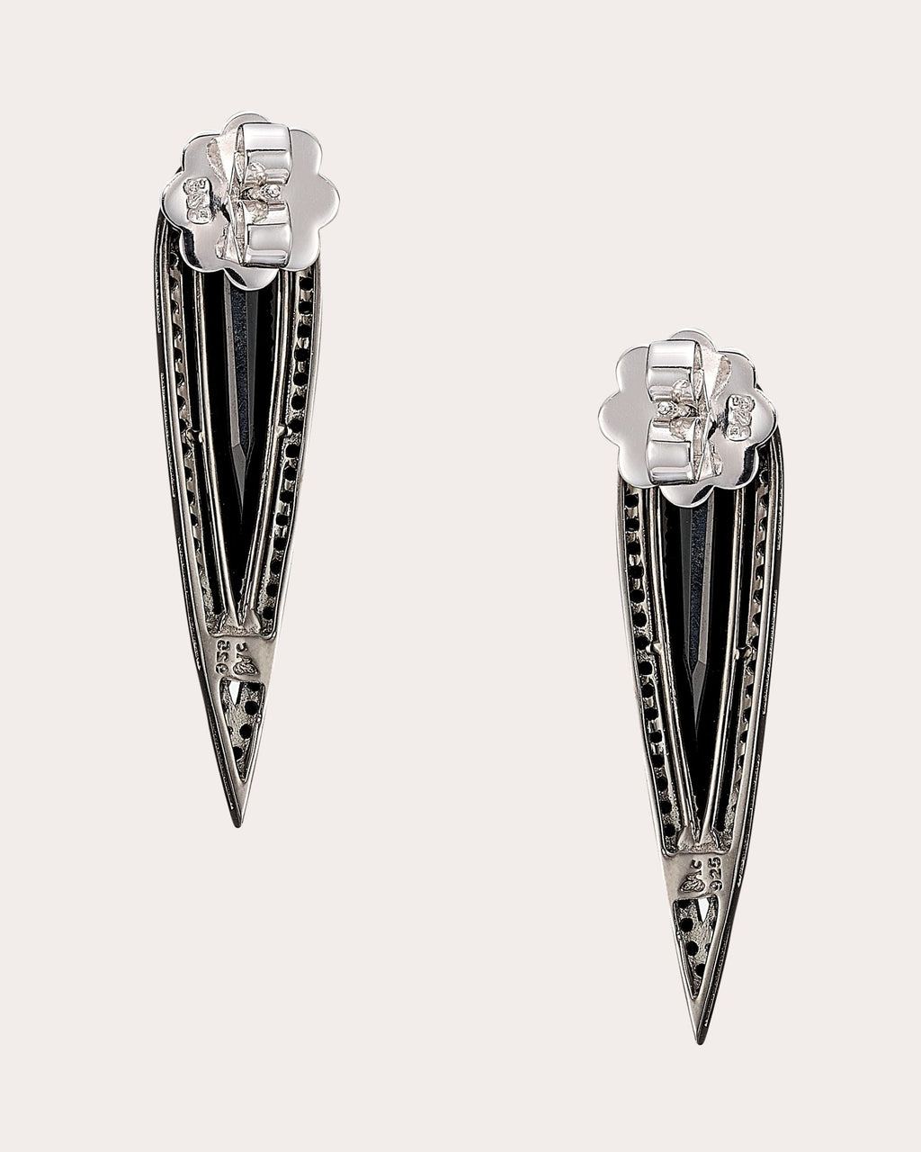 Black Diamond Glimmer Drop Earrings