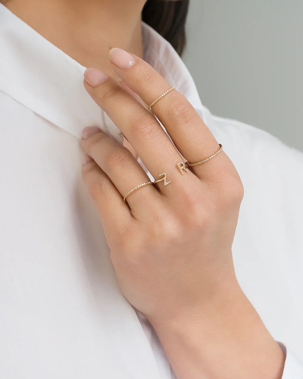 Diamond & 14k Gold Eternity Ring