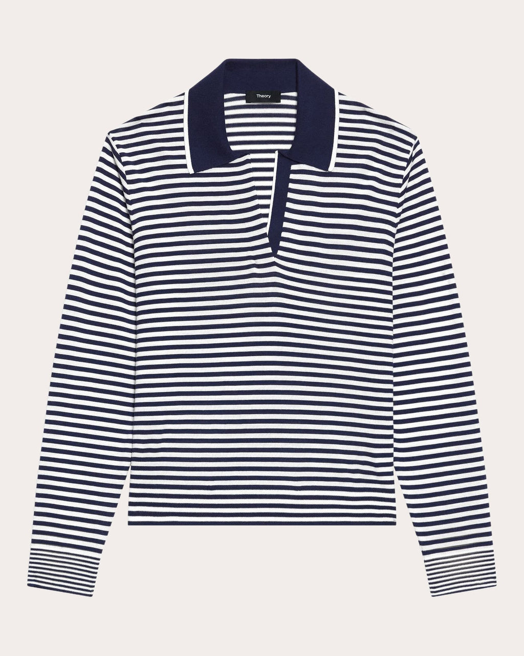 Stripe Wool Boyfriend Polo