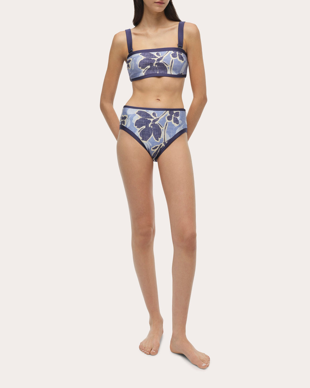 Luthea Floral Tube Bikini Top