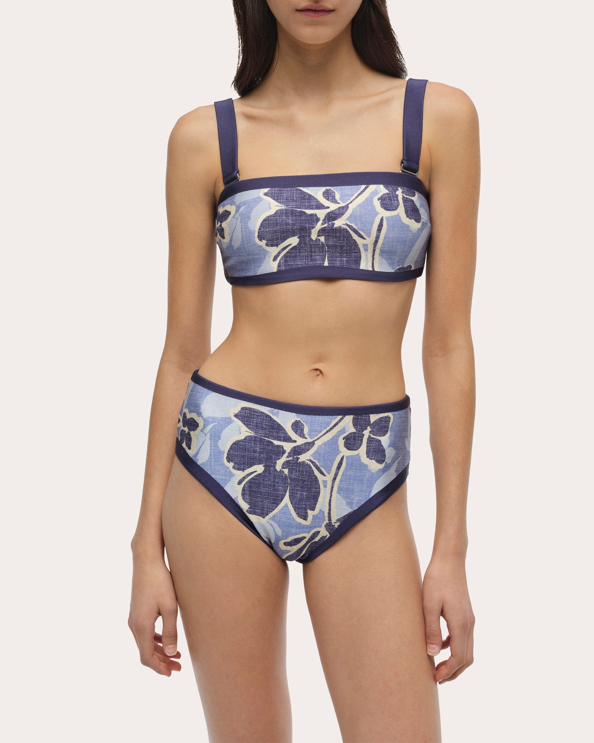 Luthea Floral Tube Bikini Top