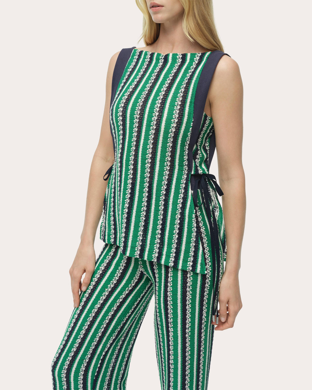 Melville Stripe Knit Boatneck Top