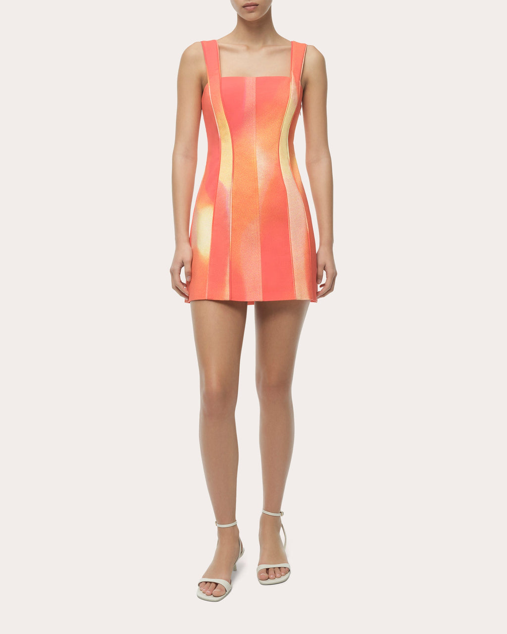 Calyx Abstract Paneled Mini Dress