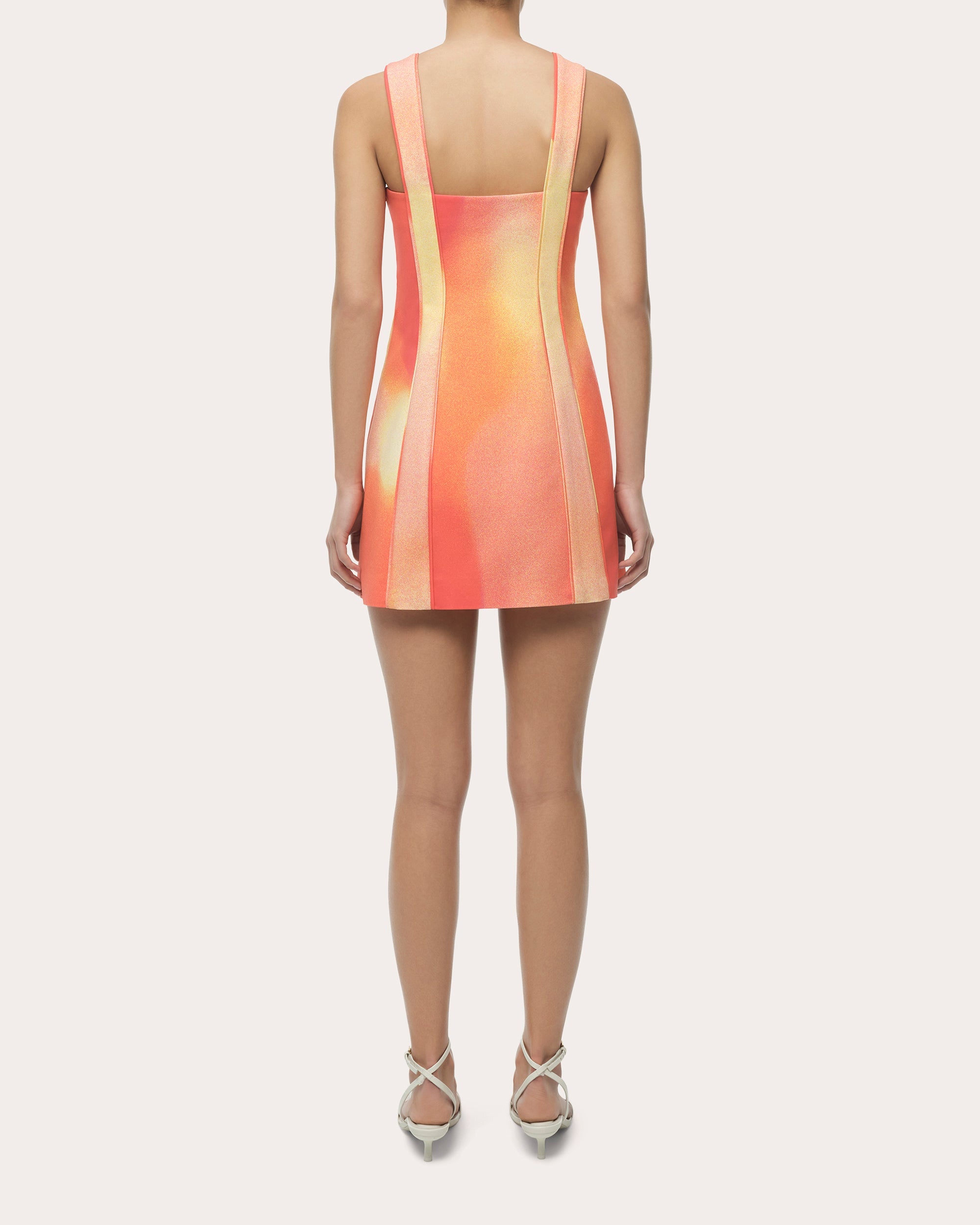 Calyx Abstract Paneled Mini Dress