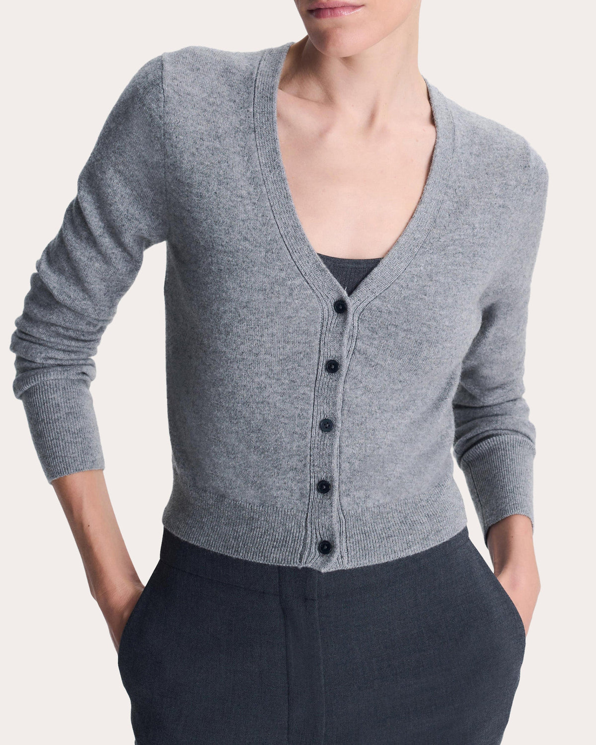 Remi Cashmere Shrunken Cardigan