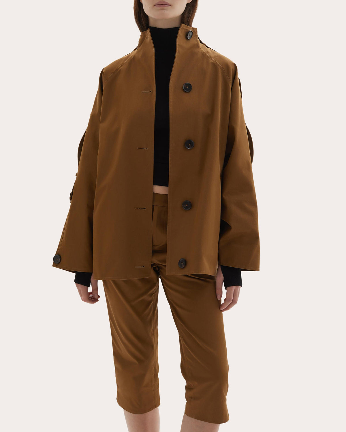 Sara Cotton Oversized Trench Jacket