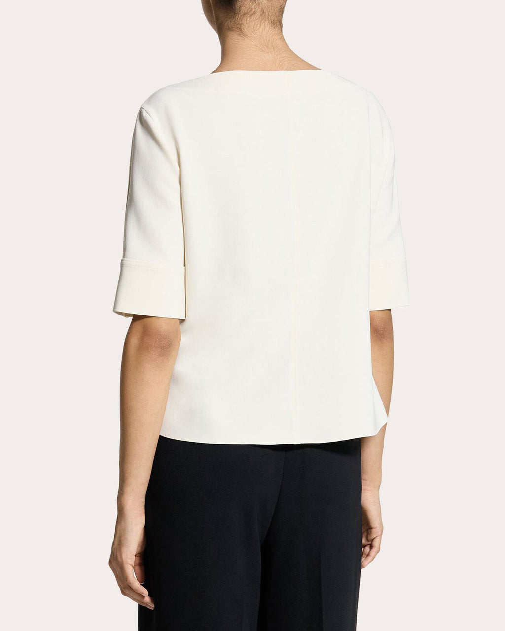 Admiral Crepe Seamed Boatneck Top