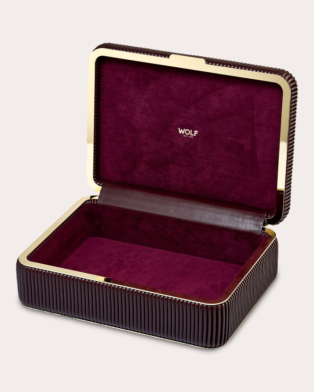 Bella Pleated Medium Jewelry Box