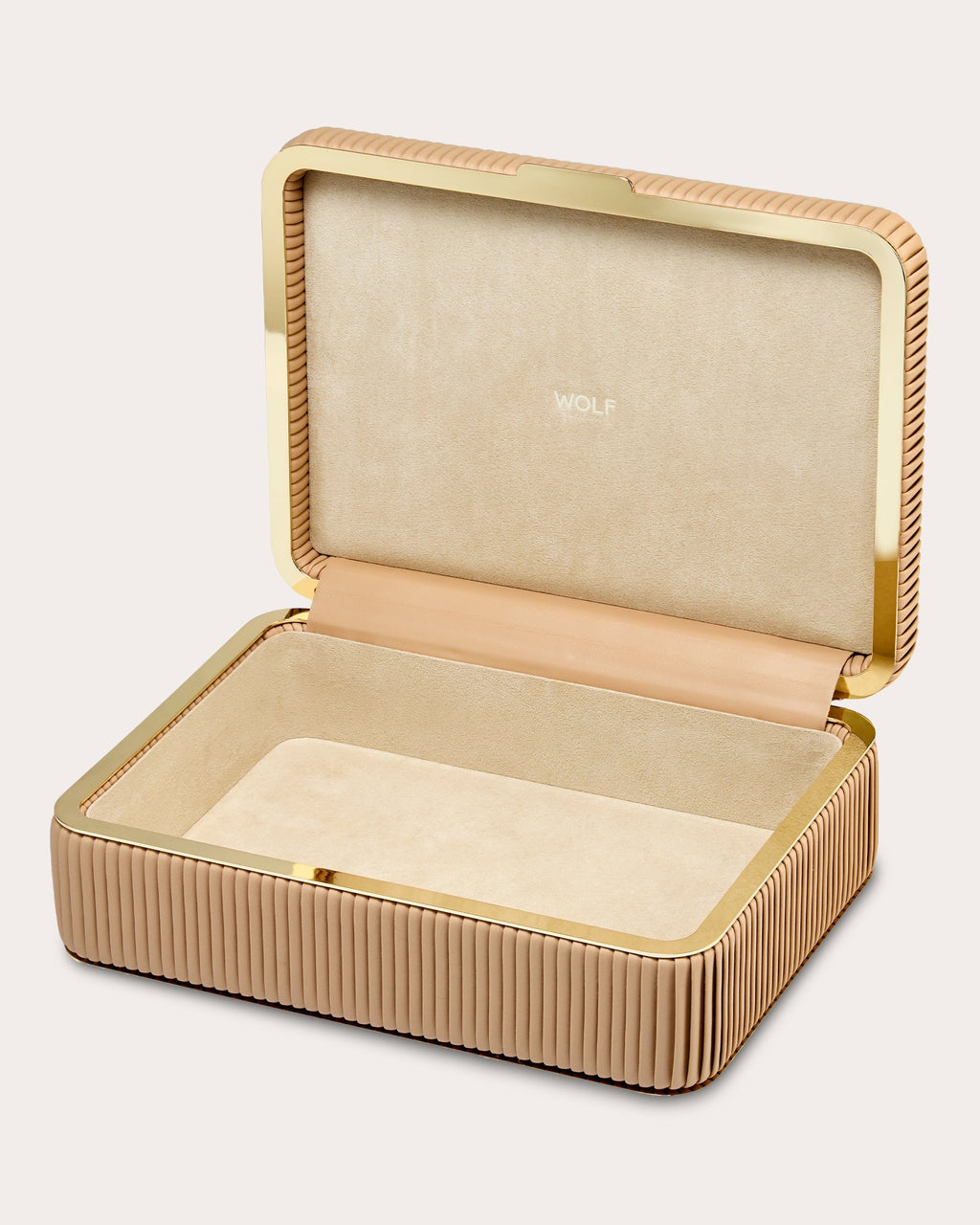 Bella Pleated Medium Jewelry Box