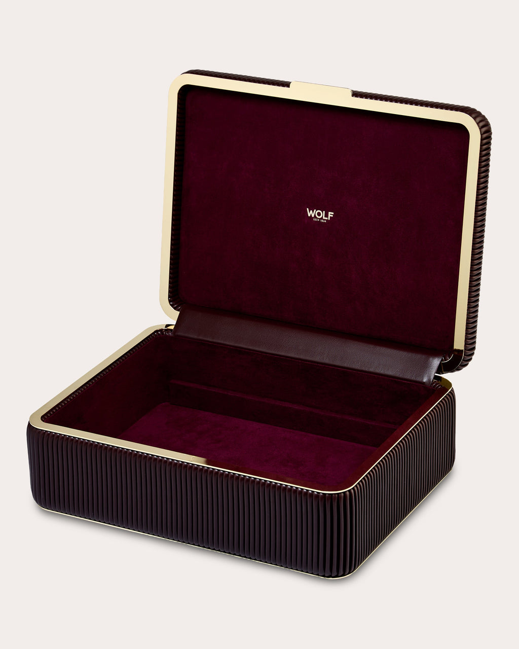 Bella Pleated Large Jewelry Box