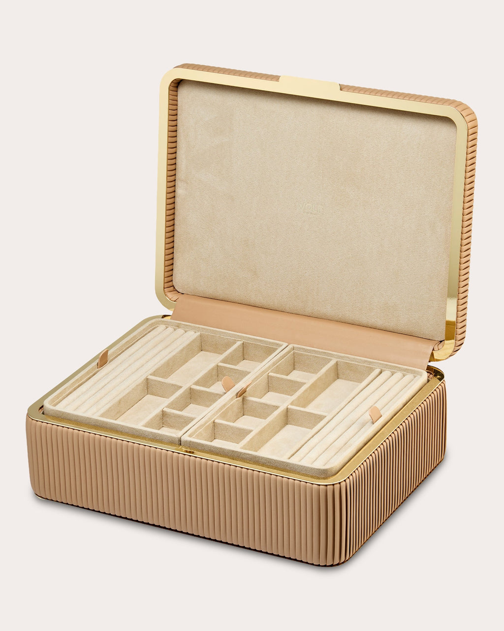 Bella Pleated Large Jewelry Box