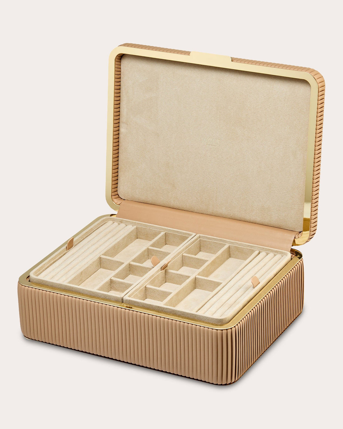Bella Pleated Large Jewelry Box