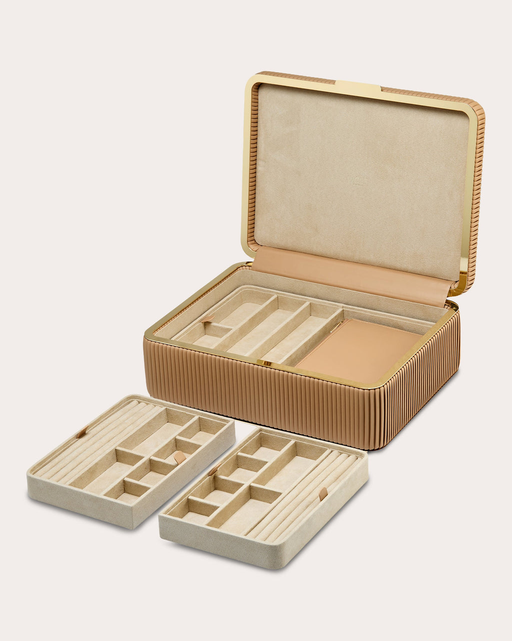 Bella Pleated Large Jewelry Box