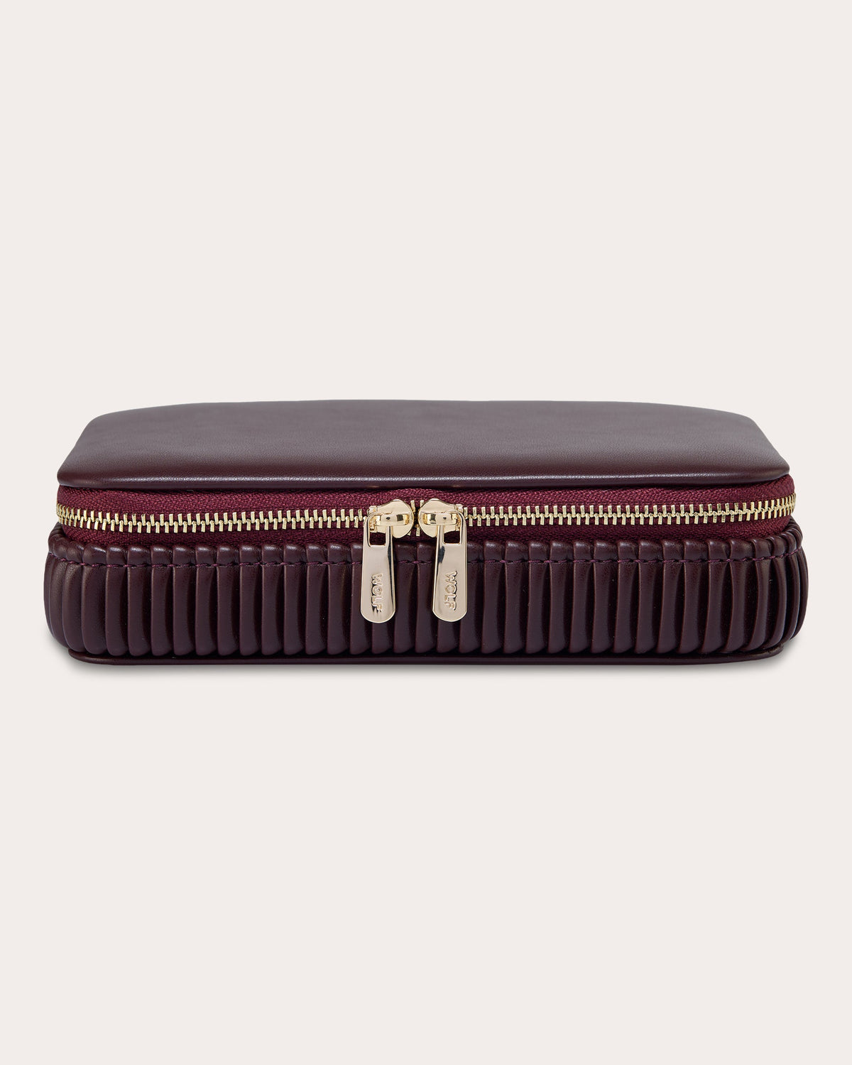 Bella Pleated Zip Jewelry Case