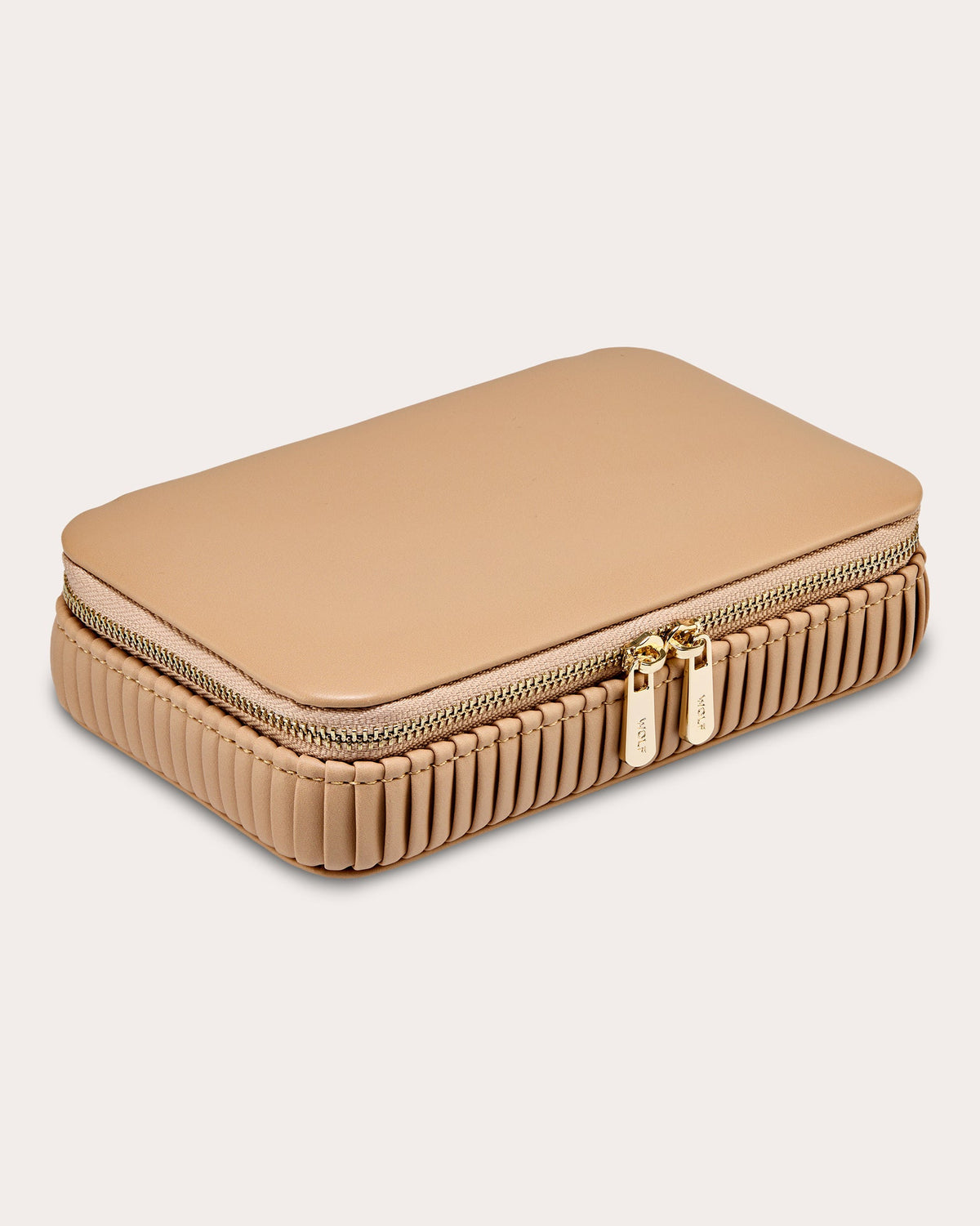Bella Pleated Zip Jewelry Case