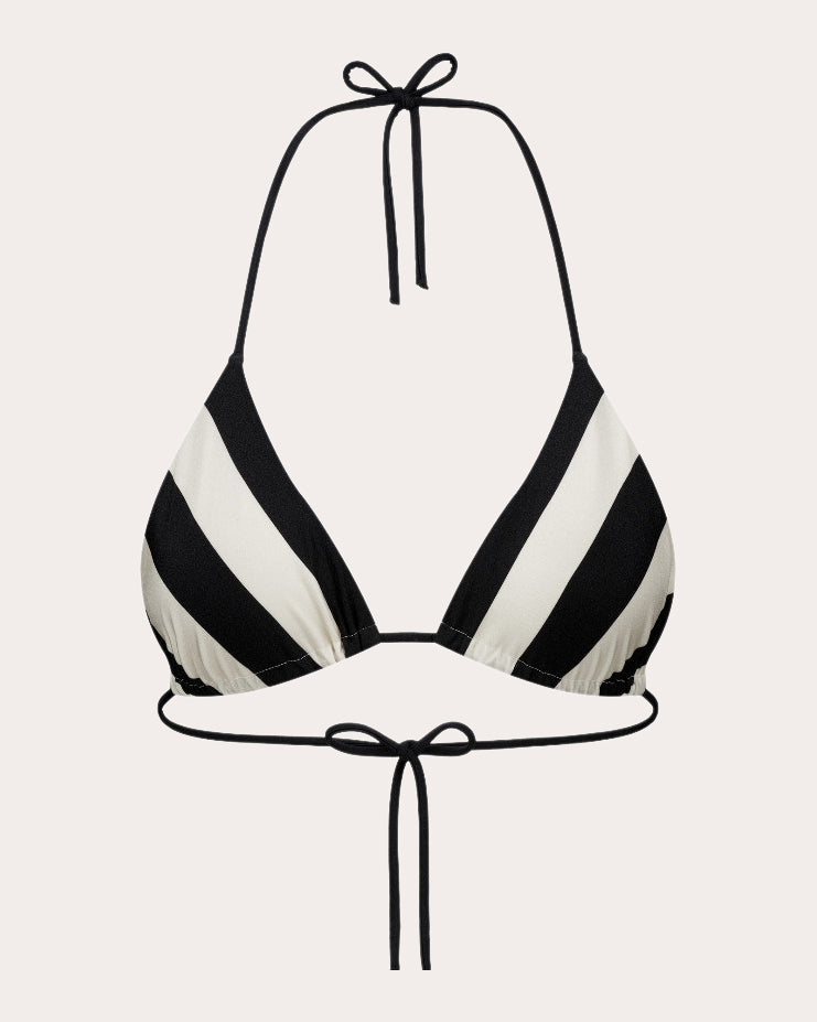 Scarlett Stripe Triangle Bikini Top