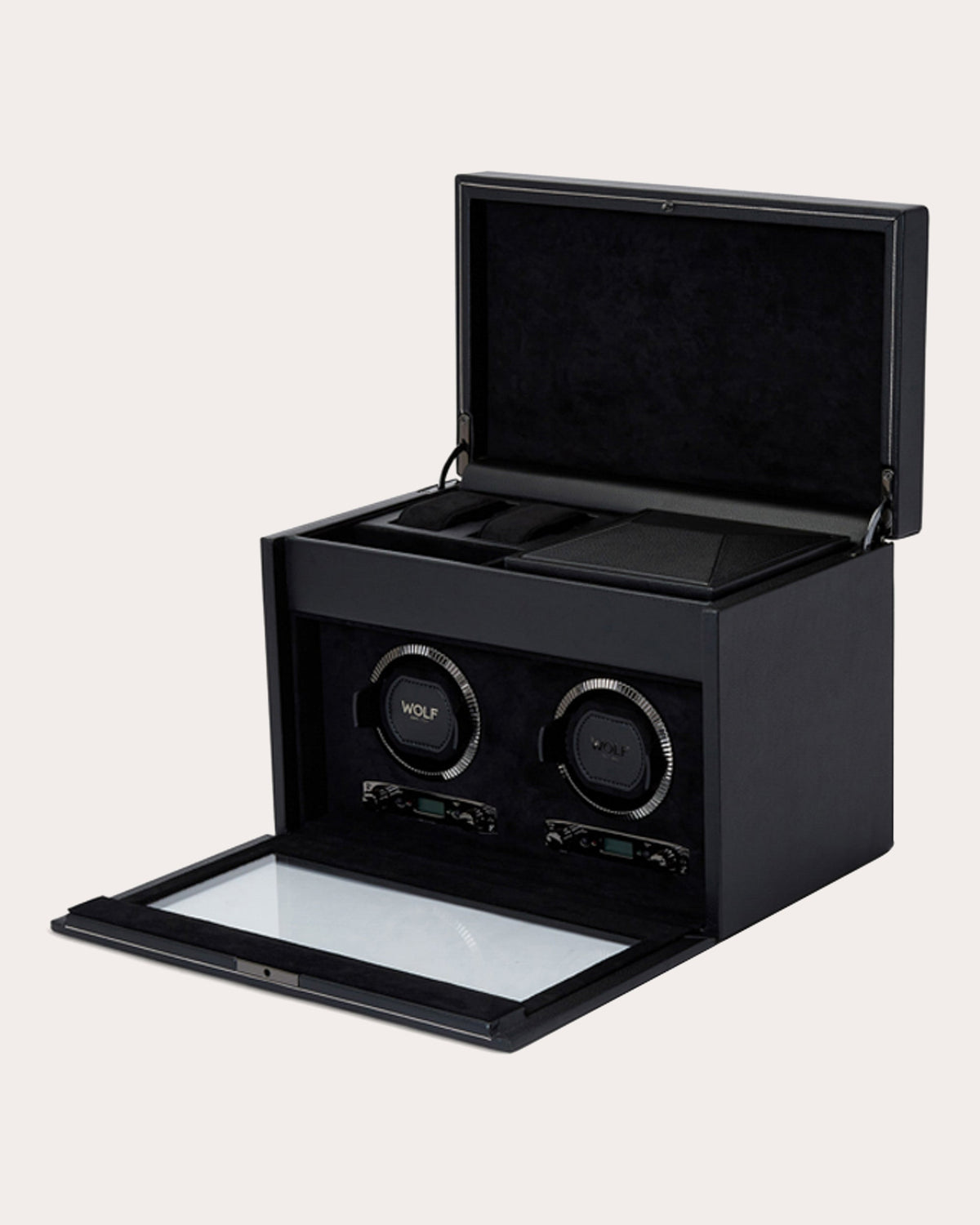 British Racing Double Watch Winder Storage Case