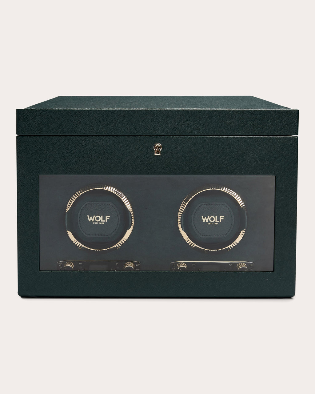 British Racing Double Watch Winder Storage Case