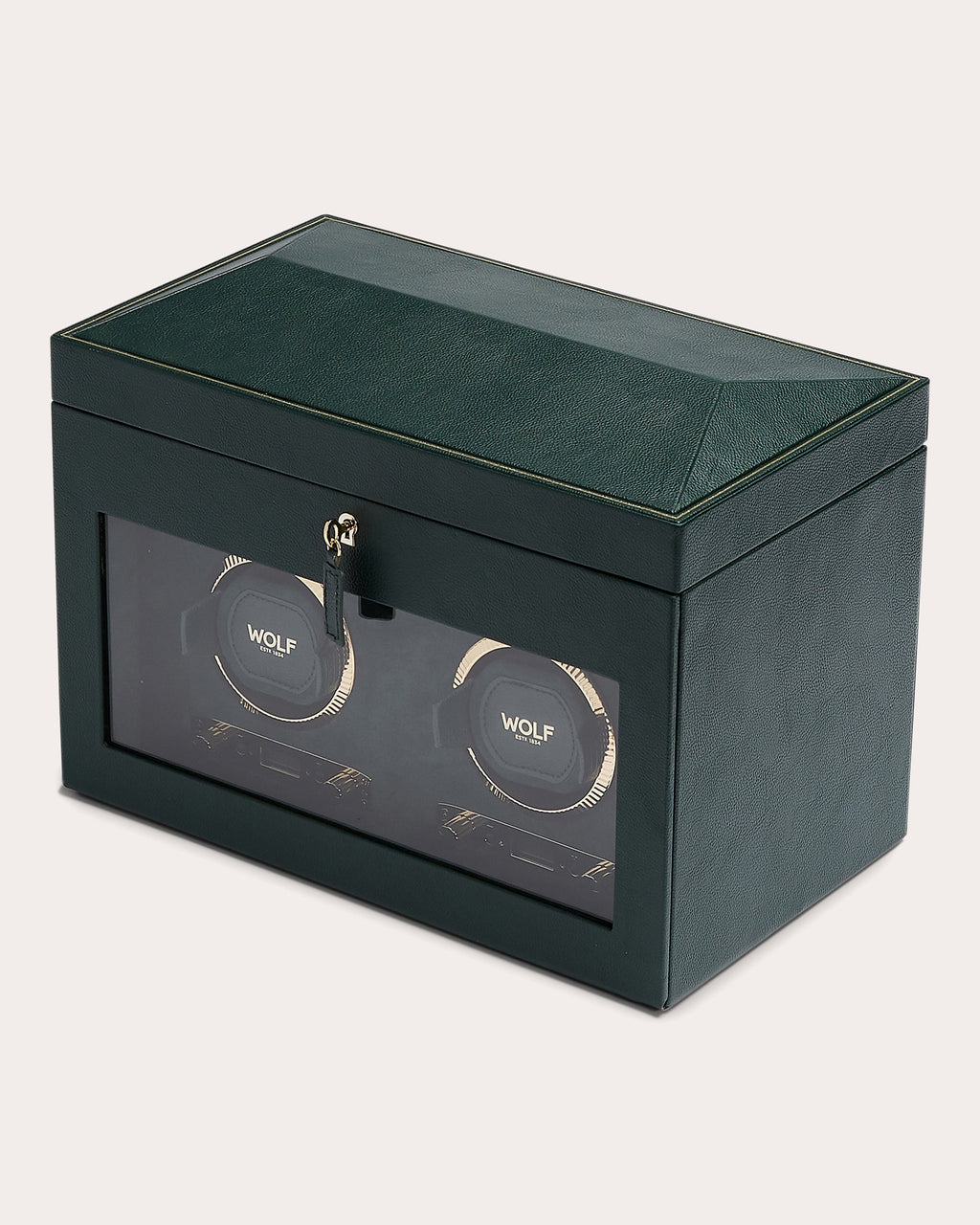 British Racing Double Watch Winder Storage Case