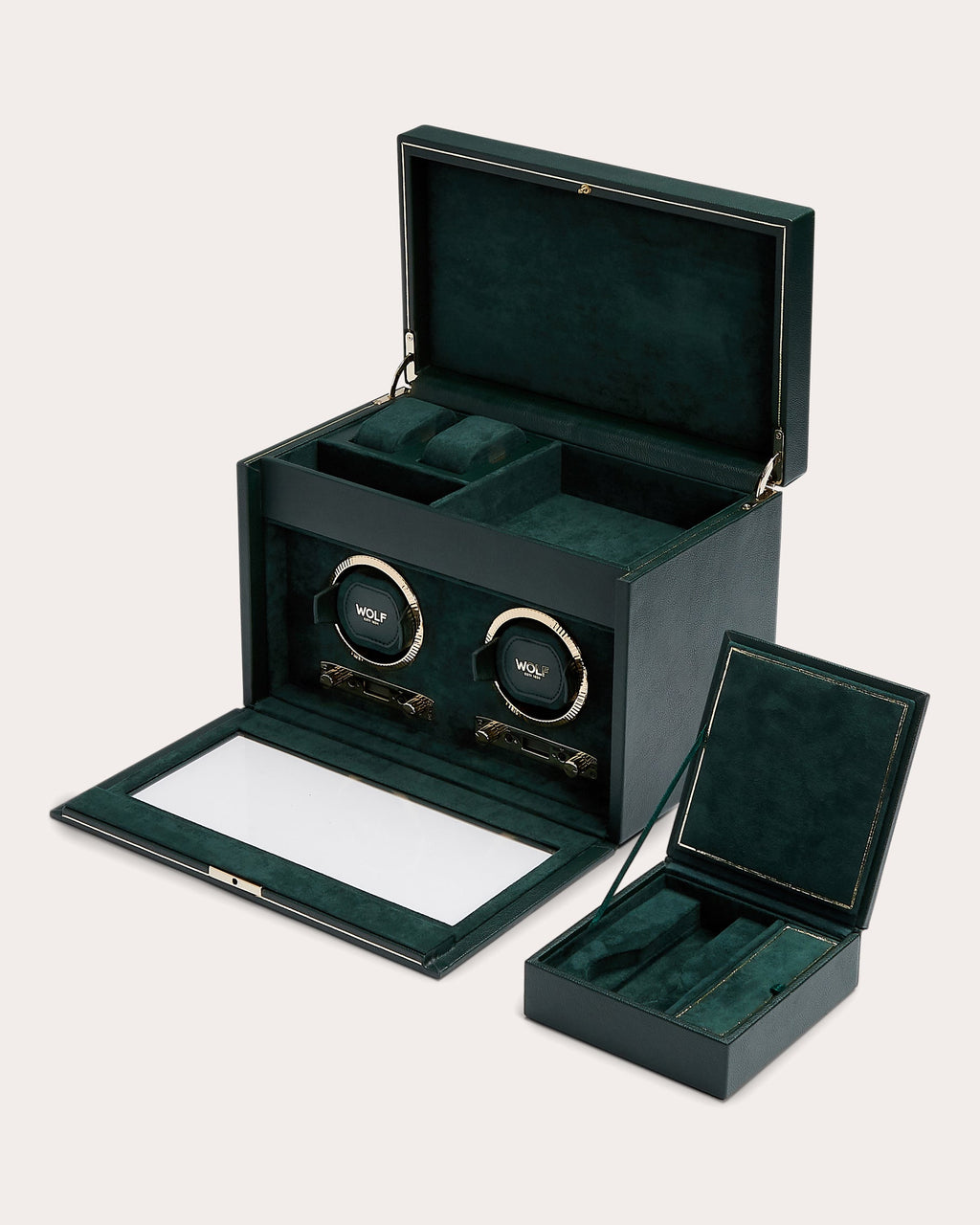British Racing Double Watch Winder Storage Case