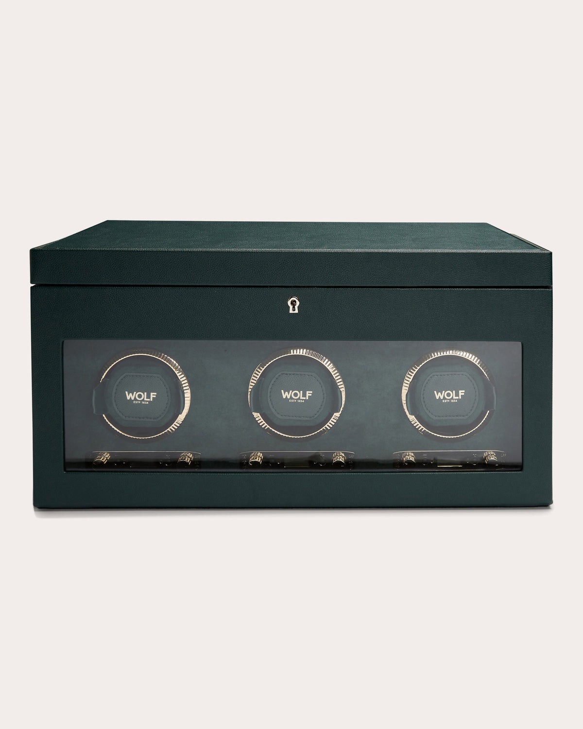 British Racing Triple Watch Winder Storage Case