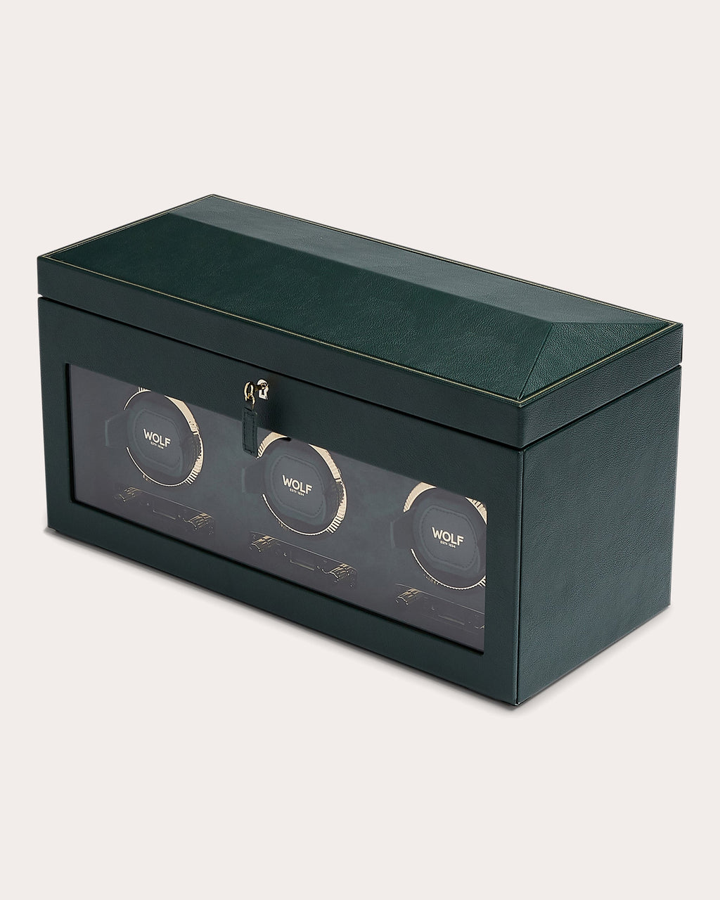 British Racing Triple Watch Winder Storage Case