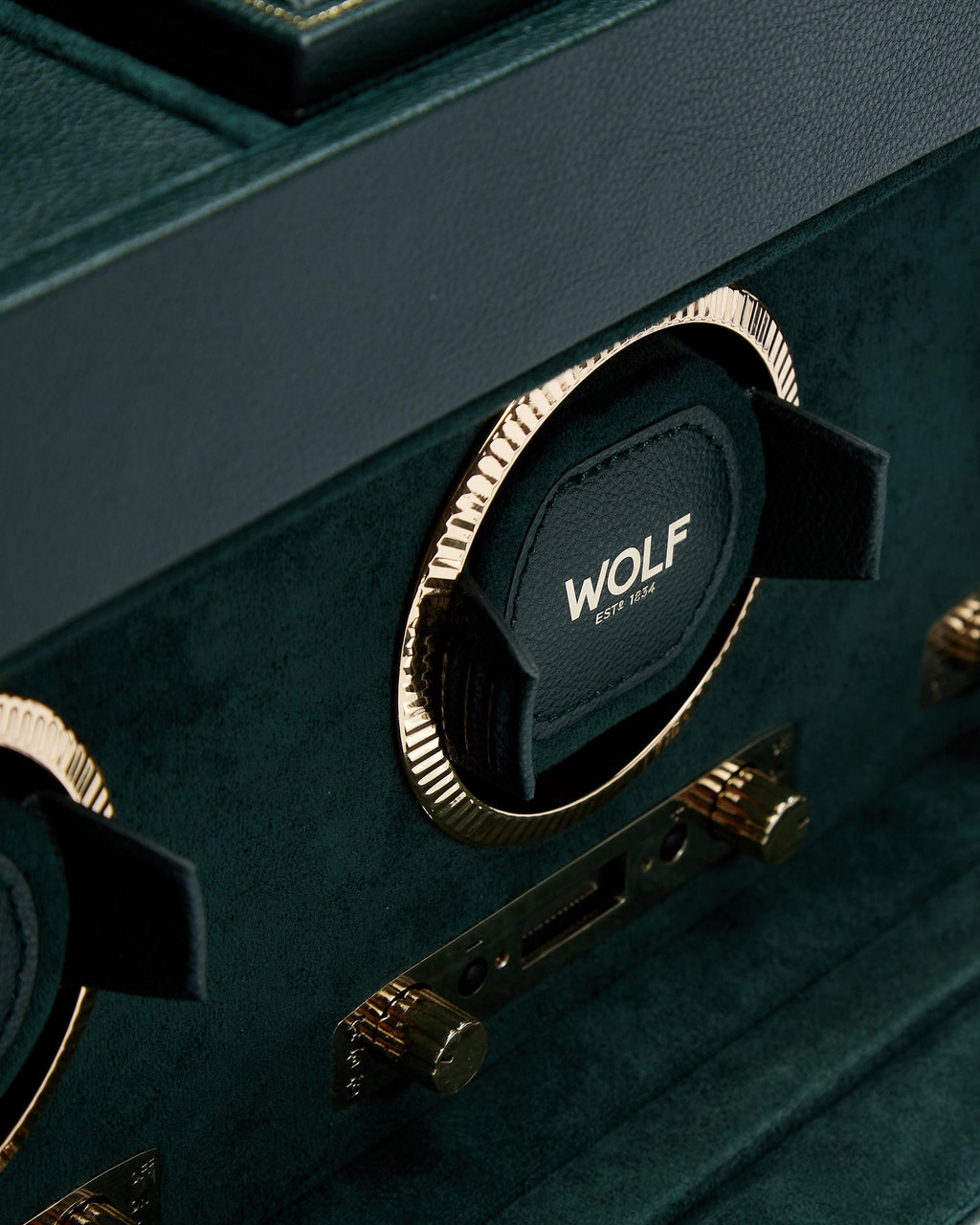 British Racing Triple Watch Winder Storage Case