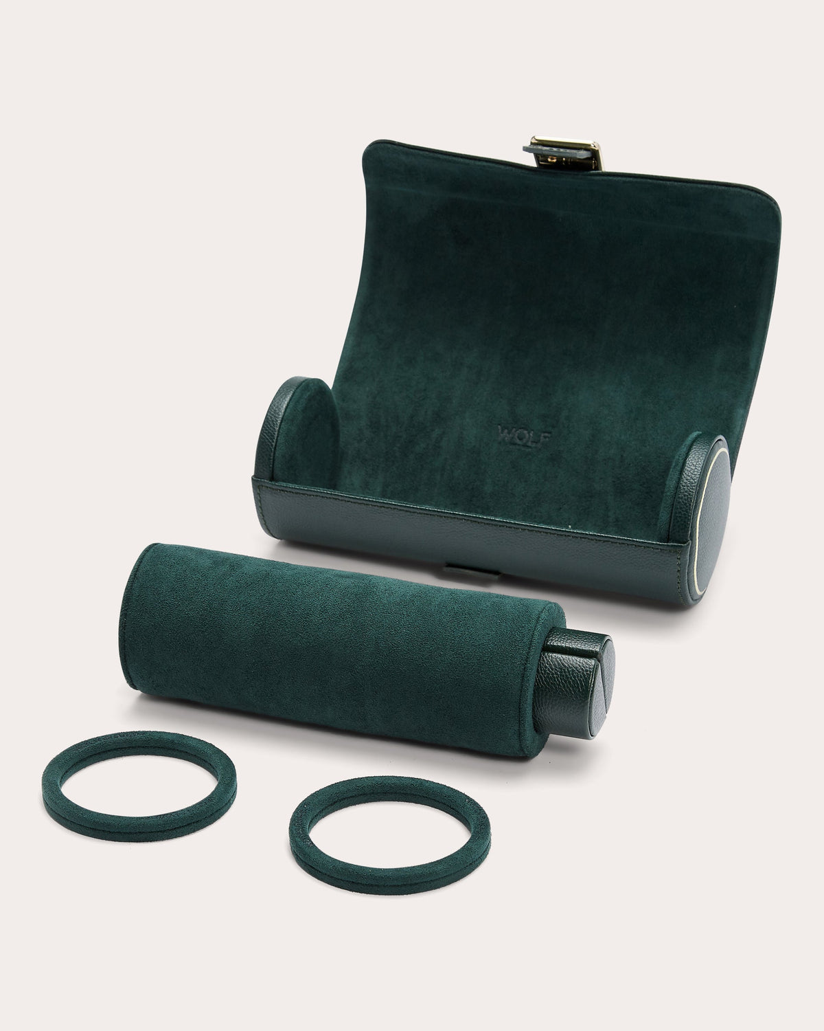 British Racing Leather Triple Watch Roll