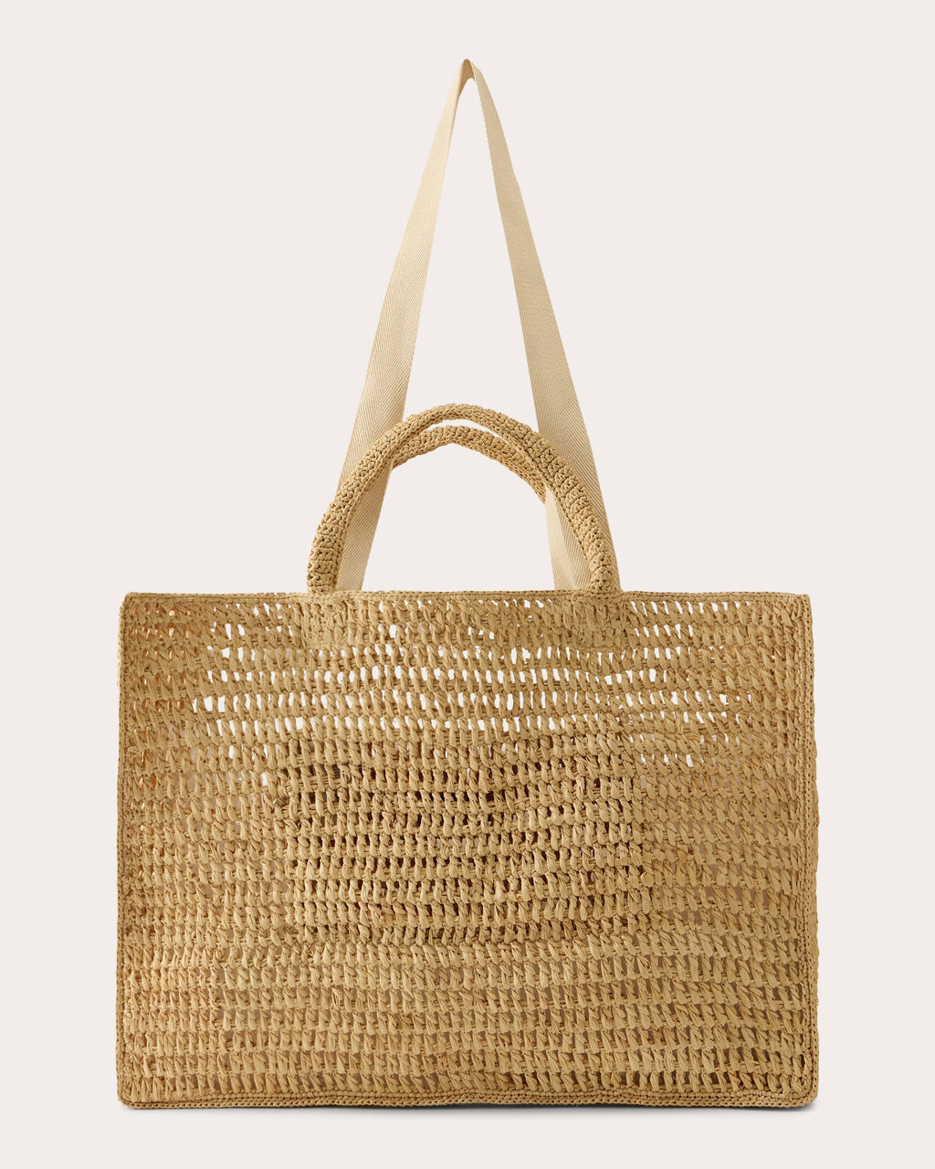 Anika Crocheted Raffia Beach Tote