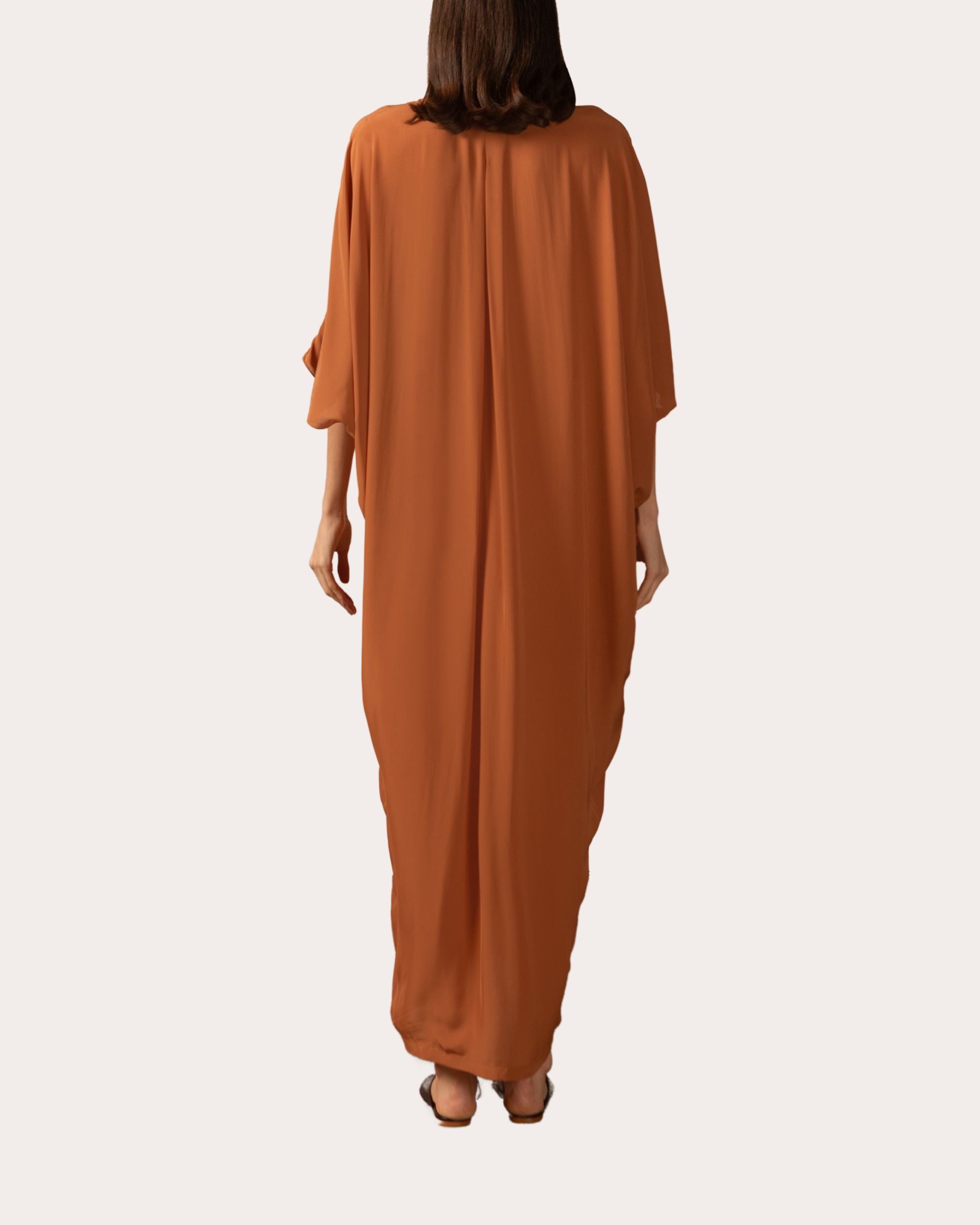 Draped Embellished Kaftan