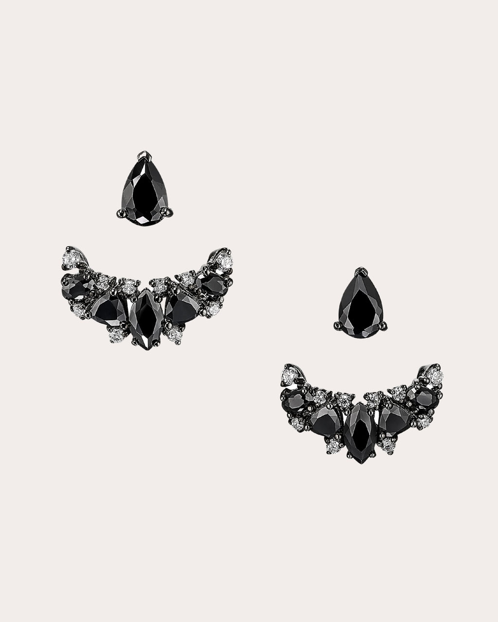 Black Diamond Twinkle Ear Jackets