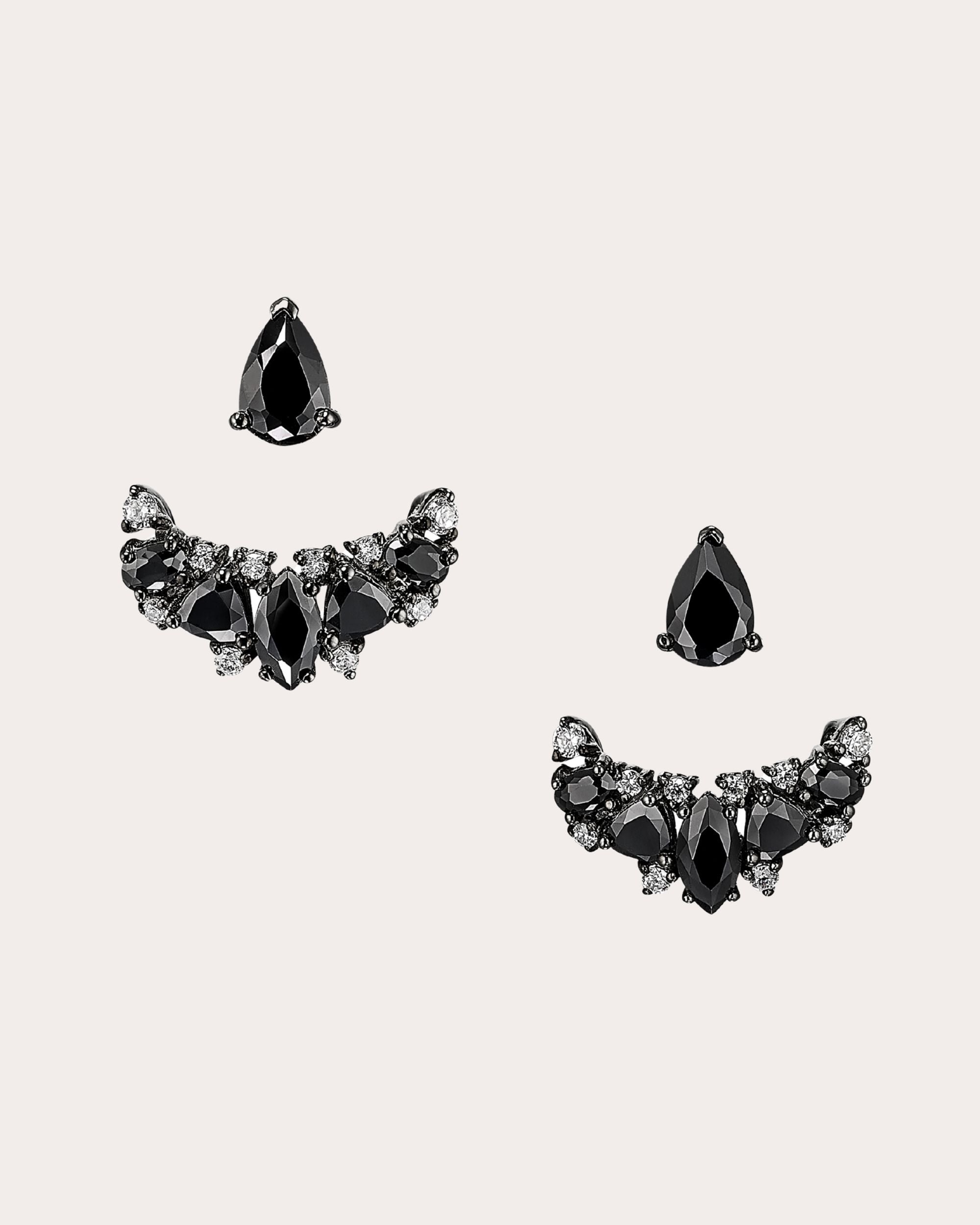 Black Diamond Twinkle Ear Jackets