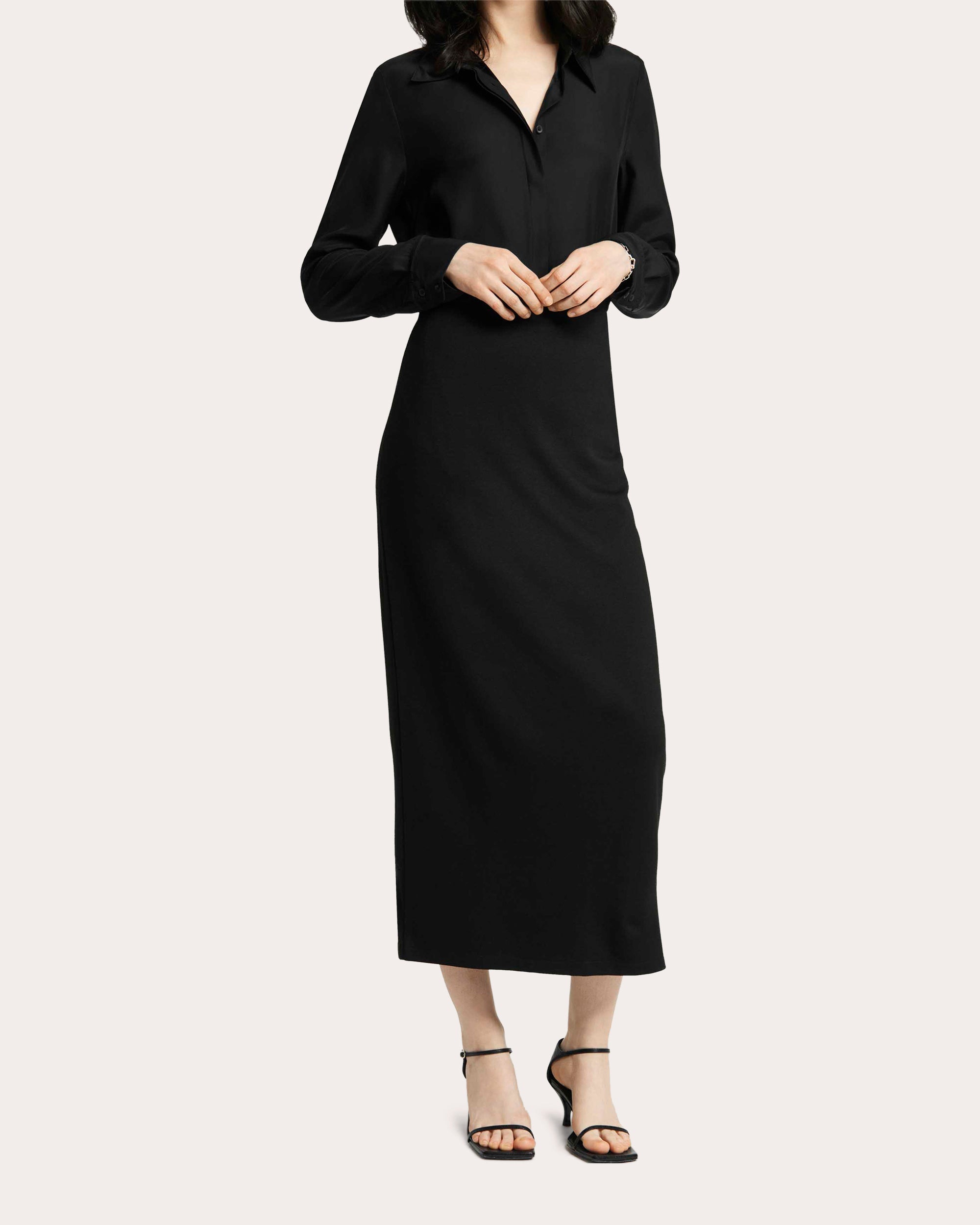 Jersey Knit Slim Midi Skirt
