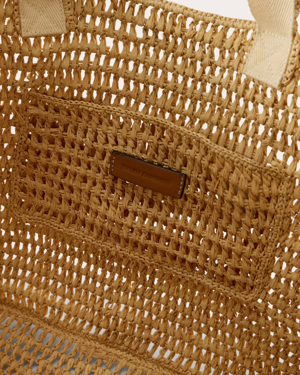 Anika Crocheted Raffia Beach Tote