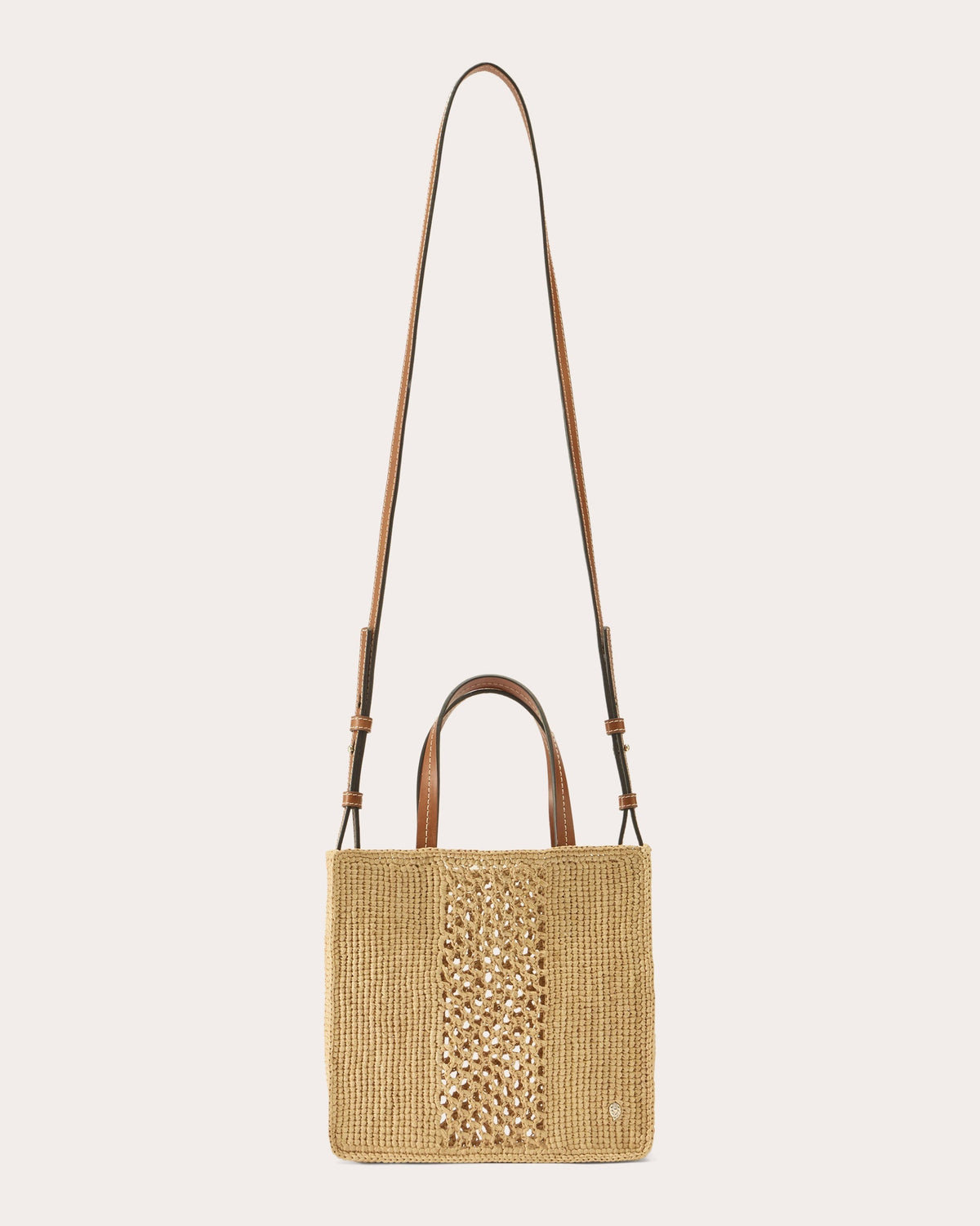 Arleth Crocheted Raffia Mini Tote