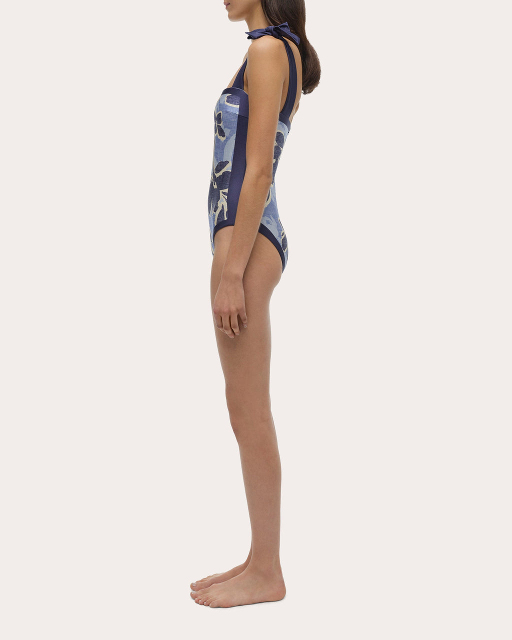 Floral Bow-Strap Swimsuit