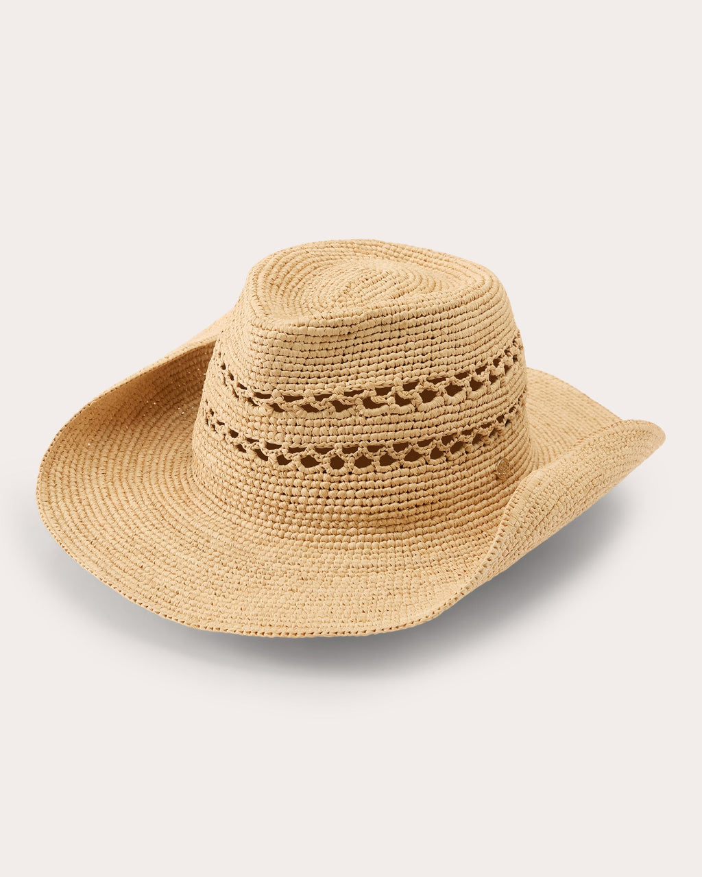 Gwen Crocheted Raffia Fedora