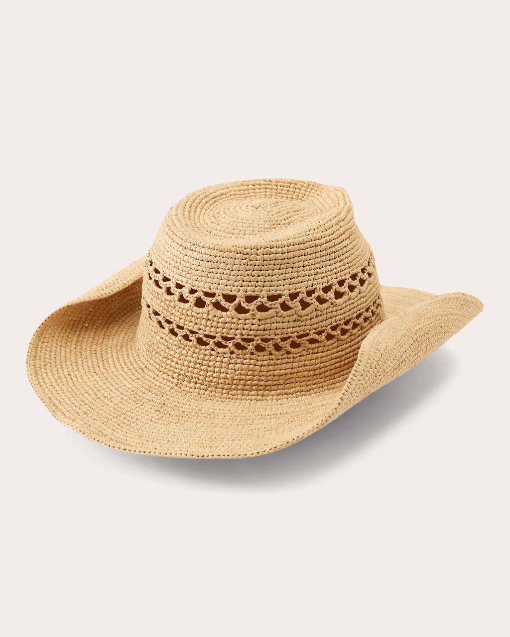 Gwen Crocheted Raffia Fedora