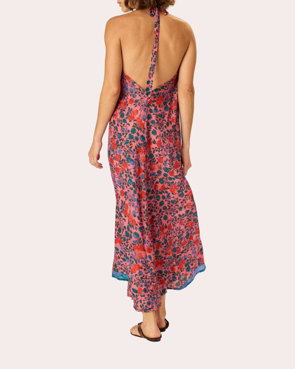 Lola Floral Halter Maxi Dress