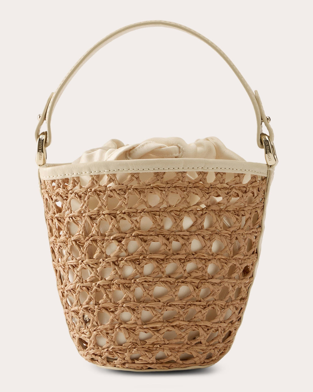 Ama Raffia Lace Braid Mini Basket