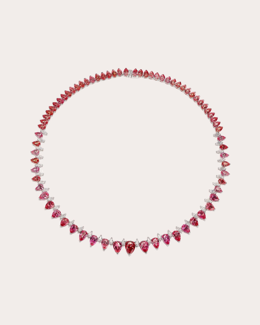 Diamond & Muticolor Sapphire Necklace