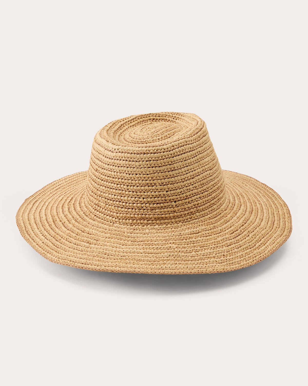 Steevie Stripe Crocheted Raffia Fedora